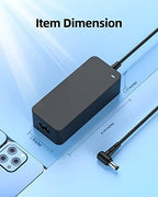 Replacement AC Charger Fit for Asus ADP-40KD BB(Compatible with 40W), PA-1650-01, ADP-65JH BB, EXA0703YH, N65W-03, ADP-65HB BB, PA-1650-66, SADP-65NB AB Gaming Monitor Power Supply Adapter Cord
