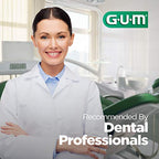 GUM Comfort Slide Floss Picks - Perfect for Tight Teeth - Extra Strong Shred-Resistant Dental Floss, Easy Grip Handle - Dental Flossers for Adults - Fresh Mint Flavor, 120ct