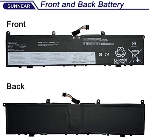 L17C4P72 Laptop Battery Replacement for Lenovo ThinkPad X1 Extreme 1st Gen/2nd Gen ThinkPad P1 1st/2nd Gen Series L17M4P72 01AY968 01AY969 L18M4P71 01YU911 5B10V98091 SB10Q76929 SB10Q76928
