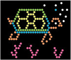 Lite-Brite Peg and Template Refill Pack, Light Up Drawing Board Accessories, LED Pegs with Colors, Toys for Creative Play, Light Toys for Kids Aged 4 +