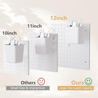 FZK Peg Board,36pcs Pegboard Kit, Includes 4 White Pegboard and Pegboard Accessories,Plastic Pegboard,Pegboard with Hooks,Pegboard Wall Organizer for Office, Craft Room Peg Board Organizer