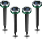 Mole Repellent for Lawns, Gopher Repellent Ultrasonic Solar Powered Waterproof Vole Repellent Gopher Repellent for Garden and Yard