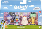 Bluey Figure 4-Packs, Halloween, 2.5" Poseable Figures of Bluey, Bingo, Chloe & Lucky Dressed in Halloween Costumes, with Accessories, Kids Can Recreate Their Favorite Moments from The Bluey TV Show