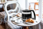 14-Cup Coffee Pot Replacement Carafe Glass Compatible with Cuisinart Coffee Maker Models DCC-2200, DCC-2600, DCC-2800, DCC-3200, DCC-3200P1, DCC-T20, Black
