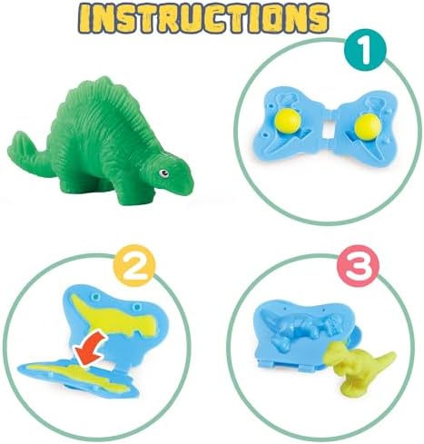 VConejo Color Dough Toys Dough Accessories Set Creations Tools for Kid 2-4-8 Years (Dinosaurs World)