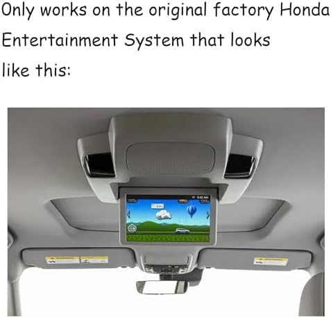 Replacement Remote Control for Honda Odyssey Elite/Touring/EX-L/EX Rear Entertainment DVD 39560-THR-A020-M1 39560THRA020 2018 2019 2020 2021 2022 2023