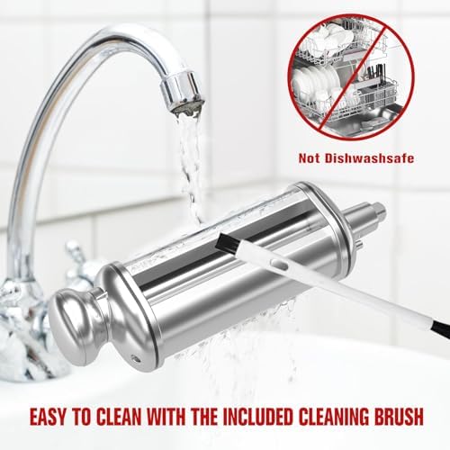 Pasta Roller for All KitchenAid Stand Mixer, Electric Dough Roller with 8 Different Thickness Adjustments, Stainless Steel Pasta Paker Attachment Kitchen Aid Accessories and Attachments