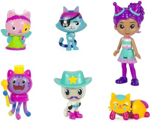 Gabby's Dollhouse, Celebration Themed Figures with Gabby Girl, 5 Cat Toy Figures, Surprise Toys & Dollhouse Accessories, Kids Toys for Girls & Boys 3+