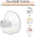 QIUXQIU Wearable Breast Pump Accessories Milk Collector Cup,Including Valve & Silicone Diaphragm & 24mm Flange Silicone Shield Kit BPA-Free QIUXQIU Pump S18/S21 Parts Replace - 180ml (27mm)