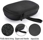 Hard Case for Bose QuietComfort 35 (Series II), QC35, QC25, QC15 Wireless Headphones Accessories. Travel Carrying Storage Bag - Black(Black Lining)