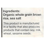 Suzie's Organic Brown Rice Cake Thins|12 Pack|Lightly Salted Low Sodium|USDA Organic, NON-GMO, Fat-Free, Sugar-Free, Gluten-Free|Low-Calorie Snack-20 Calories Per Slice|Bread & Cracker Replacement