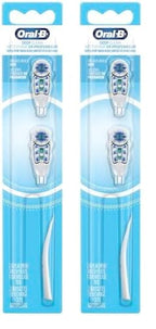 Oral-B Deep Clean Battery Powered Toothbrush Replacement Brush Heads Refill, Soft, 2 Count (Pack of 2)