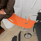 Curved Transfer Board Wheelchair Accessories for Transferring to Wheelchair ，Chair, Bed, Toilet, Car for Patient, Elderly, Disabled, 31.1 * 9.84 * 0.46" 3.64 lbs ABS Transfer Devices (Orange)