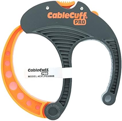 Cable Cuff PRO (4 Pack: 4x Large 3 Inch Diameter) Adjustable, Reusable, Cable Tie Replacements for Extension Cords or Electronics