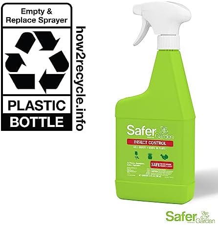 Safer Brand Garden SG5110 Insect Control and Killer Spray – Kills Aphids Beetles, Boxelder Bugs, Caterpillars, Earwigs, Spider Mites, Stink Bugs & More – Natural Oils Gentle on Plants – 24 fl oz
