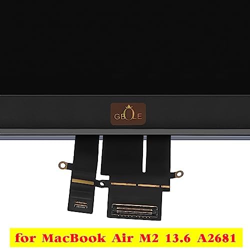 A2681 Screen Replacement for MacBook Air M2 A2681 2022 13.6 inch EMC 4074 MLXW3 MLXX3 MLXY3 MLY03 MLY13 MLY23 MLY33 MLY43 Full LED LCD Screen Display Assembly (Midnight)