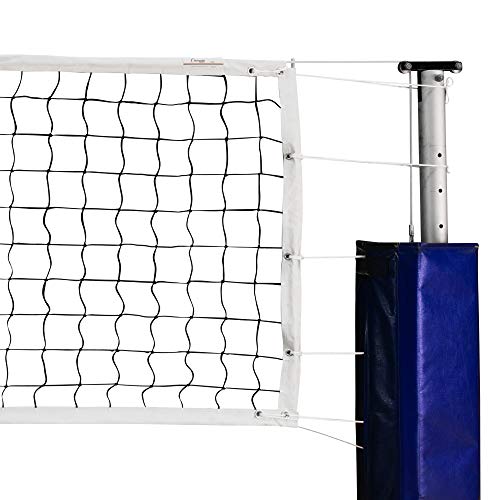 Champion Sports Official Volleyball Net Set, Olympic-Sized 32 x 3 ⅛ feet, 3mm Nylon Netting, for Tournament Play - Durable, Professional Volleyball Nets - Premium Volleyball Training Equipment