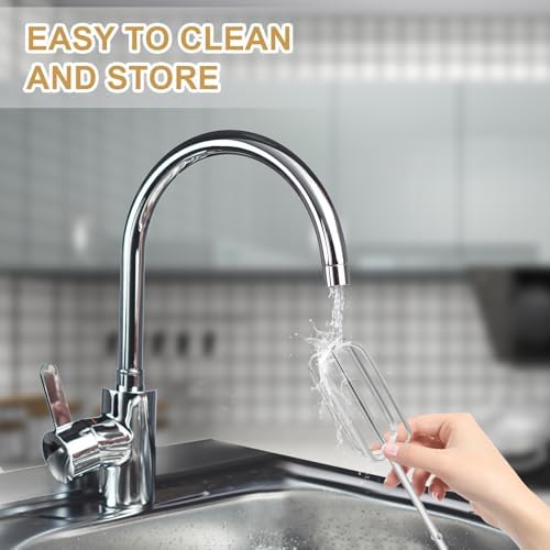 4pcs Hand Mixer Beaters Attachments Set, 2 Styles Stainless Steel Handheld Mixer Replacement Beaters Electric Mixer Parts Accessories for Hamilton Beach Hand Mixer 62682RZ 62692 62695V 64699