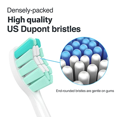 Toothbrush Replacement Heads for Philips Sonicare Heads, Electric Brush Head Compatible with Phillips Sonic Care Head, 8 Pack