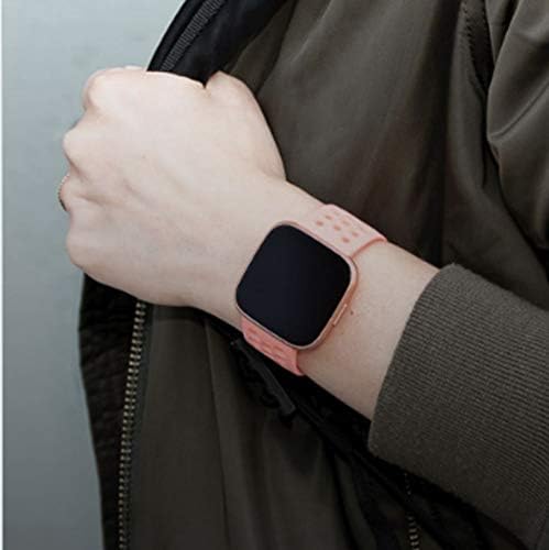 Sport Bands Compatible with Fitbit Versa 2 / Versa/Versa Lite Bands for Women Men,Breathable Sport Replacement Wristbands Small Large
