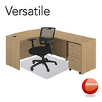 Resilia Office Desk Chair Mat - for Low Pile Carpet (with Grippers) Clear, 36 Inches x 48 Inches, Made in The USA