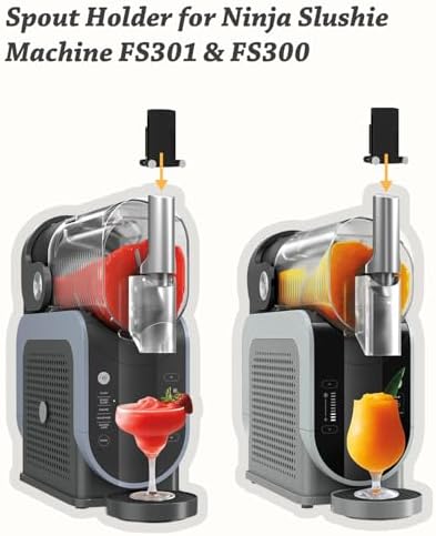 Spout Holder for Ninja Slushie Machine FS301 & FS300 - Keeps The Spout Open - Fits for Ninja Slushi Frozen Drink Machine Accessories - Made Of PETG 3D Printing Material - Easily Frees Your Hands
