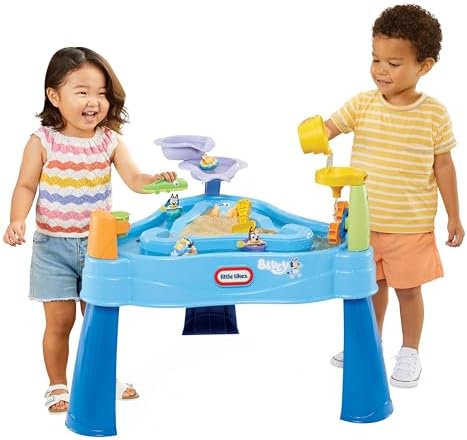 Little Tikes Bluey Water Table with 6 Accessories, Bluey Active Play, for Boys and Girls Ages 1-6 Years