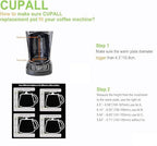 Coffee Machine Replacement 12-CUP Glass Pot, Compatible With Kitchenaid KCM1209 KCM1208 Cuisinart DCC 1220BKS, Capresso SG300, Gourmia GCM3260, Krups Essential Wamife Mueller 12 cups coffee machine