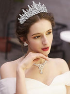 COCIDE Tiara and Crown for Women Crystal Queen Crown Rhinestone Tiara for Girl Bride Wedding Hair Accessories for Bridal Birthday Party Prom