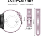 Meliya for Garmin Forerunner 245 / Forerunner 645 / Forerunner 165 / Forerunner 158 / Forerunner 55 Watch Band Women Men, 20mm Soft Silicone Replacement Strap for Garmin Forerunner 245/645 Music SmartWatch
