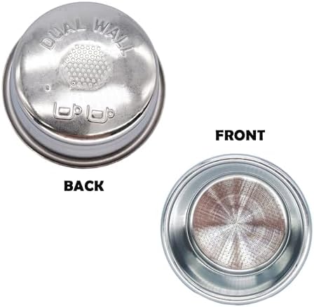 Pressurized basket compatible with Breville sage BES870/875/880/878/890 bambino plus BES 500 Two Cup Dual Wall Filter, 54mm coffee machine replacement accessories