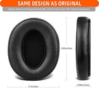 Replacement for Sony MDR 7506 Earpads Cushions, Noise Isolation Over Ear Headphone Pads Fit for Sony MDR V6/ MDR V7/ MDR-CD900ST, Soft Protein Leather Easy Installation (Black)