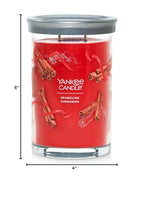 Yankee Candle Sparkling Cinnamon Scented, Signature 20oz Large Tumbler 2-Wick Candle, Over 60 Hours of Burn Time, Christmas | Holiday Candle