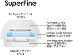 SpinFit Superfine for AirPods Pro Gen 1 & 2 - L - Medical Grade Silicone Patented Replacement Ear Tips and Adapters for Supreme Comfort (one Pair)(Ear Tips Installed)