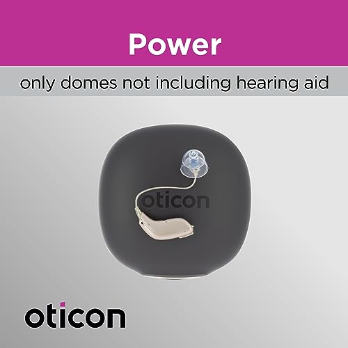 Genuine Oticon Hearing Aid Domes Minifit Power 10mm (0.39 inches - Large), Oticon Branded OEM Denmark Replacements, Authentic Accessories for Optimal Performance -2 Pack/20 Domes Total