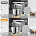 Bamboo Mixer Slider for Cuisinart Stand Mixer 5.5 Quart Mixing Bowl, mixer attachments sliding board for Cuisinart SM-50BC, Kitchen Countertop Storage mixer accessories Appliance Moving Tray Mat