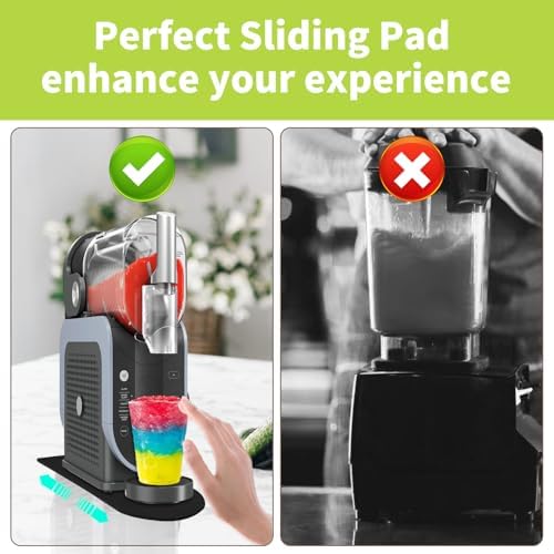 Sliding Pad for Ninja Frozen Drink Machine FS301 FS300 FS301C - Easily Slide Drink Maker on Table- Slider Mat for Ninja Slushie Machine Accessories
