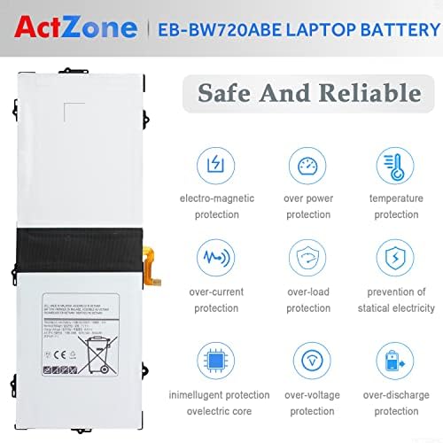 EB-BW720ABE EB-BW720ABA Replacement Battery for Samsung Chromebook Plus V2 XE520QAB XE521QAB K01US K02US K03US, Chromebook 4 4+ XE310XBA XE350XBA, Galaxy Book 12" SM-W720 SM-W723 SM-W727V AA-PBMN2HO