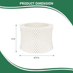 Carmerny MDH-0103JB Humidifier Wicking Filter Replacement Compatible with Mainstays MDH-0103JB Humidifier Wick Filters, 3 Pack