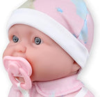 JC Toys Twins 13" Realistic Soft Body Baby Dolls Berenguer Boutique | Twins Gift Set with Removable Outfits and Accessories | Pink and Blue | Caucasian | Ages 2+