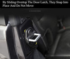 YOCTM Door Lock Decoration Cover for 2018-2025 Jeep Wrangler JL JLU 4XE Unlimited Sahara Sports Rubicon Gladiator JT Door Lock Cover Parts Accessories Black (4Door) (Pack of 6)