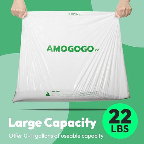50 Pcs Waste Bags, Compatible with Litter Robot 4 & 3, Replacement Waste Bags, Heavy Duty Cat Litter Trash Bags, Waterproof Litter Bags, 26.4" x 21.9"
