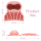 Bath Pillow Luxury Bathtub Pillow, Bath Pillows for Tub Head Neck and Back Support, Non-Slip Soft Silicon Bath Tub Pillow with Strong Suction Cup, Bath Accessories Spa Gifts, Pink