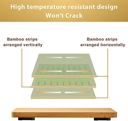Cutting board Compatible with Breville BOV650XL/BOV670BSS Compact Smart Oven, Accessories for Countertop Toaster Oven, With Heat Resistant Silicone Feet, Creates Storage Space, Protects Cabinets
