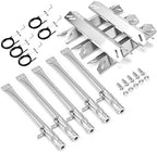 Uniflasy Grill Replacement Parts for Cuisinart GAS2456AS,GAS2556AS,GAS1456ASO,GAS1456BSO,GAS9456AS/ASO,GAS9556AS/ASO,GAS2420AS,Stainless Steel Burner Tube Heat Plate Tent Shield Plate Burner Cover