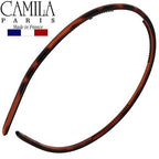 Camila Paris AD105 French Fashion Headband for Women, Skinny with Teeth for Strong Hold Grip Women's Hairband, Very Flexible, No Slip and Durable Styling Girls Hair Accessories, Made in France