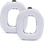 WC Freeze A50 - Cooling Gel Replacement Earpads for Astro A50 Gen 4, Gen 5 and A50X Only, Made by Wicked Cushions, Improved Durability, Thickness and Sound Isolation | 90's White