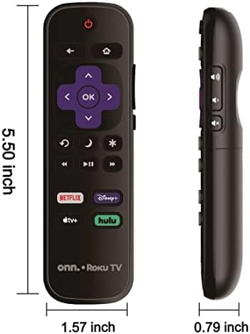 OEM Replacement Remote Control Compatible with All ONN. Roku TV Smart 4K Ultra HDTV 【Only Works with Onn. Roku TV, Not for Roku Stick and Roku Box】 (Netflix/Disney Plus/Apple TV+ / Hulu)