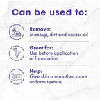 Buf-Puf Facial Sponge, Dermatologist Developed, Removes Deep Down Dirt & Makeup That Causes Breakouts and Blackheads, Reusable, Exfoliating, White, 2 Count