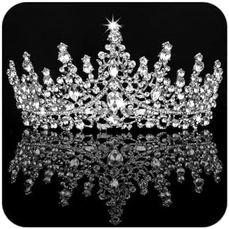 COCIDE Tiara and Crown for Women Crystal Queen Crown Rhinestone Tiara for Girl Bride Wedding Hair Accessories for Bridal Birthday Party Prom